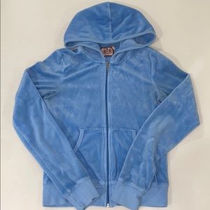 Light Blue Velour Juicy Jacket